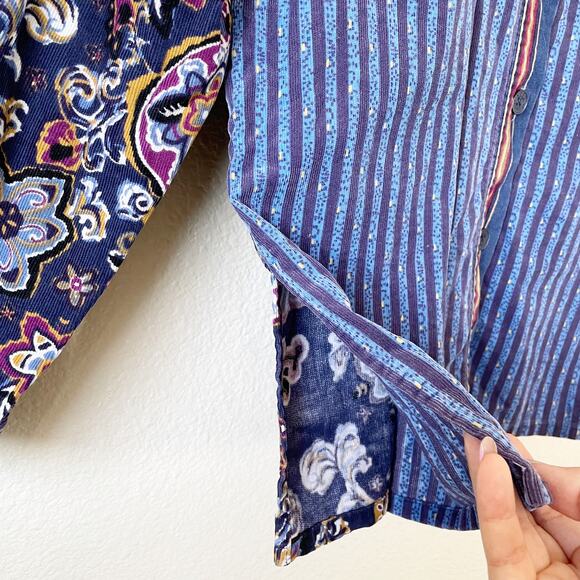 Koos of Course! Mixed Pattern Corduroy Button Down Shirt - Picture 13 of 14